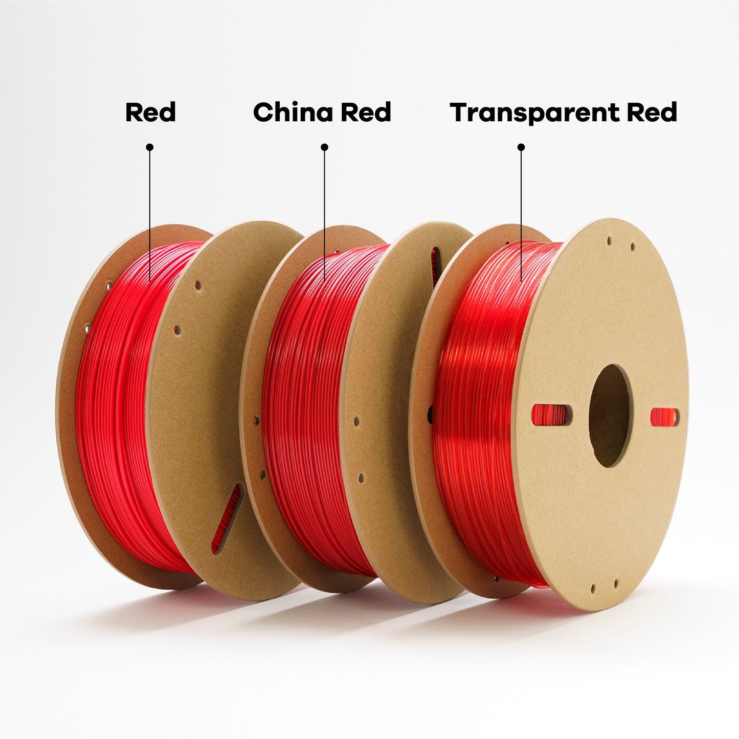 EconoFil™ Basic PLA Filament - Transparent Red - 1.75mm - 1 KG