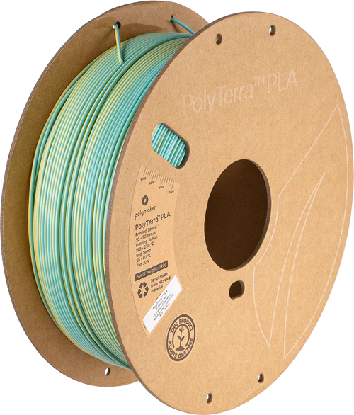 PolyTerra™ Dual PLA - Chameleon (Teal-Yellow) - 1.75mm - 1KG